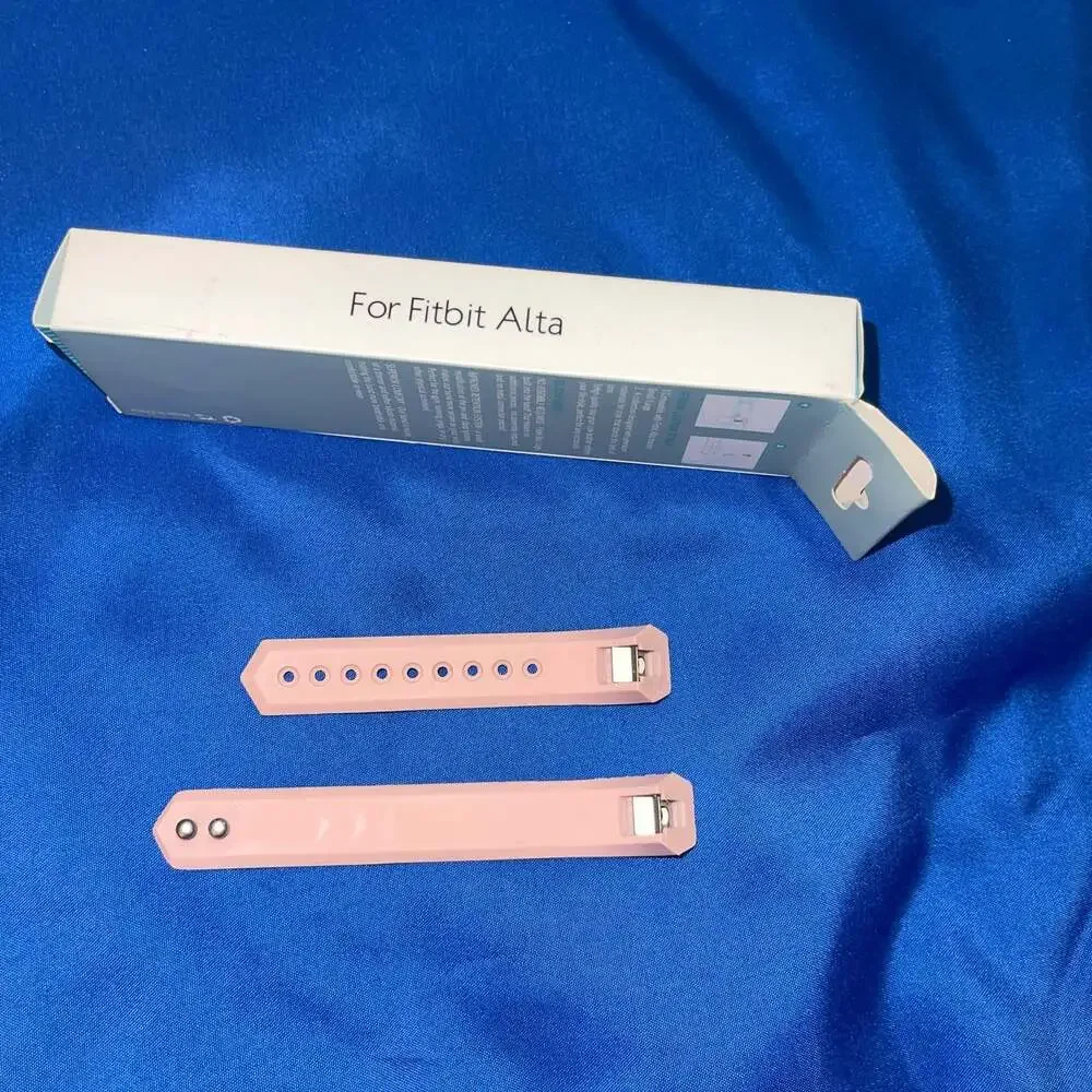 Silicone Replacement Smart Watch Band for Fitbit Alta, Size L/G, Pink